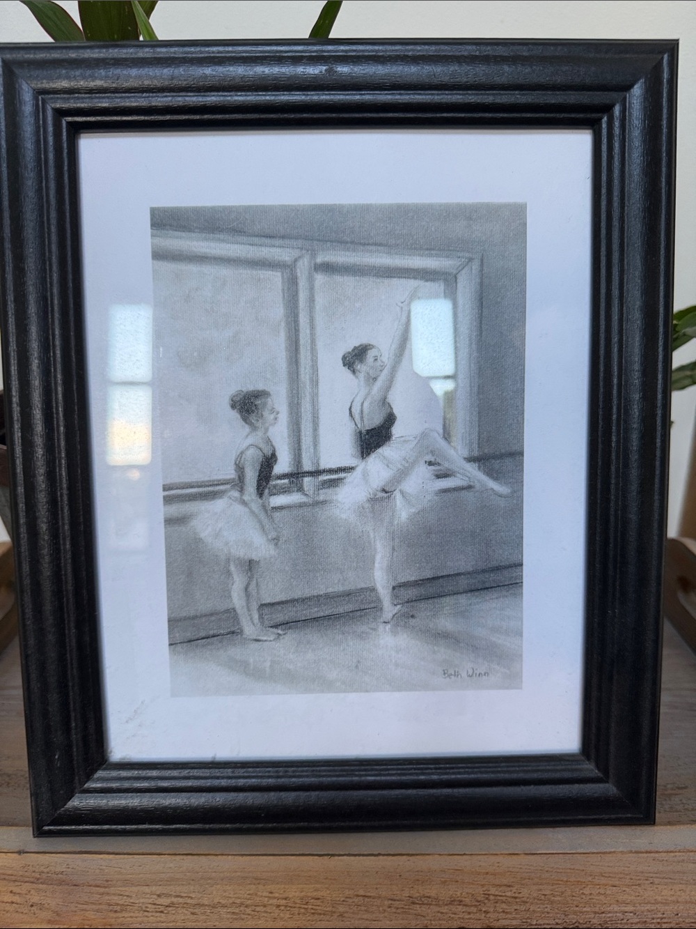 Black Framed Ballet Print - Original Art